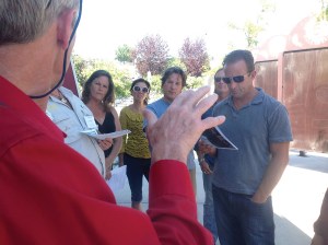 Field training for program managers at the site of a corporate client.